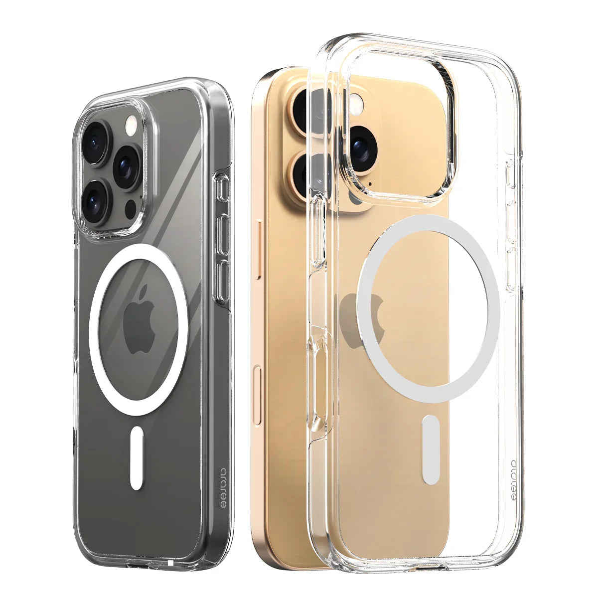 iPhone 16 Pro Araree Duple Magsafe Cover - Clear - Tashqila iPhone 16 Pro Araree Duple Magsafe Cover - Clear - Tashqila